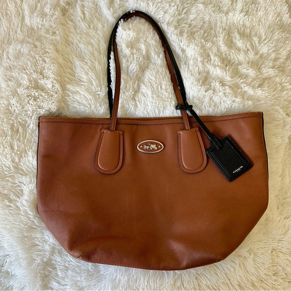 Coach Tan Leather Large Taxi Tote Bag - Picture 9 of 16